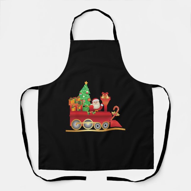 Christmas Train   Apron (Front)