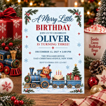 Christmas Train Boy Birthday