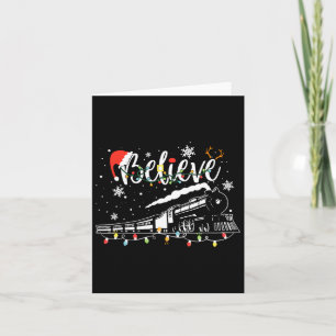 Christmas Train Christmas Believe Polar Express Xm Card