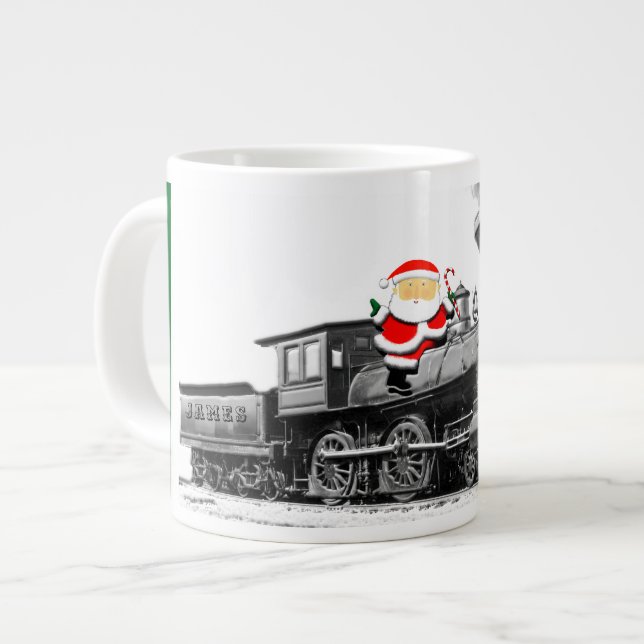 Christmas Train Collectable Large Coffee Mug (Front Left)