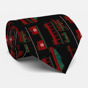 Christmas Train Fleet Tie