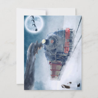 Christmas Train Holiday Card