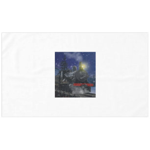 Christmas Train in the snow Tablecloth