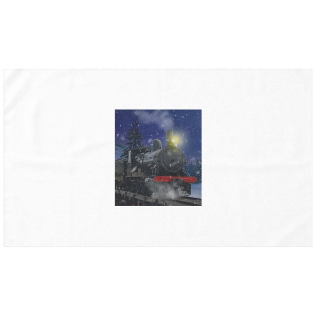 Christmas Train in the snow             Tablecloth (Front (Horizontal))