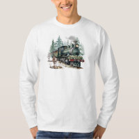 Christmas Train Long Sleeve T-Shirt