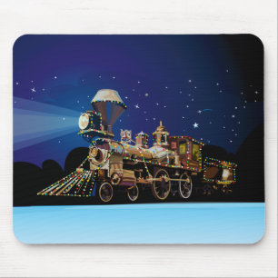 Christmas Train Mouse Pad