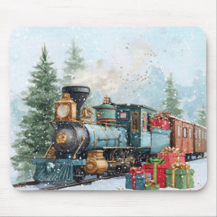 Christmas Train Mouse Pad