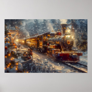 Christmas Train Poster