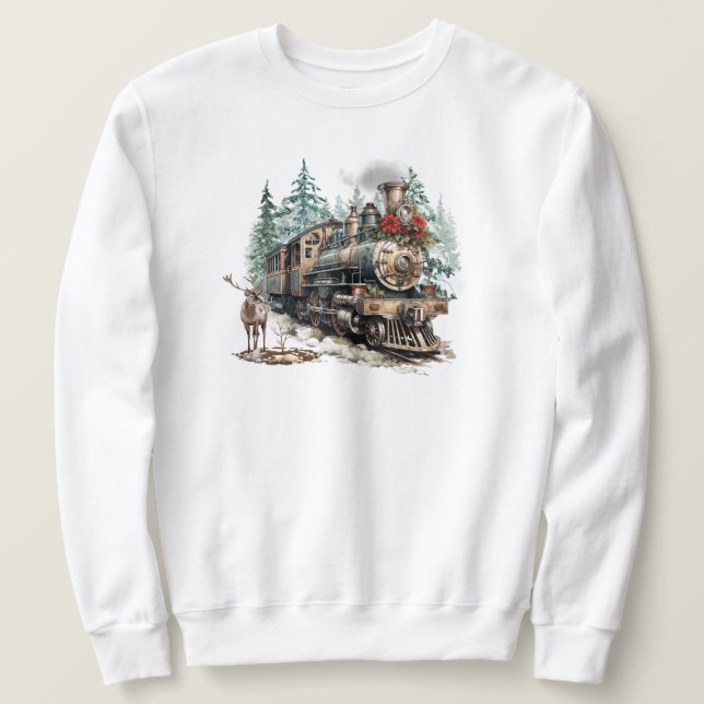 Christmas Train Sweatshirt (Design Front)