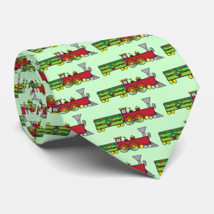 Christmas Train Tie