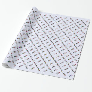 Christmas Train Wrapping Paper