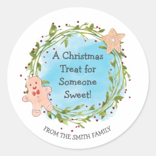 Christmas Treat Someone Sweet  Classic Round Sticker