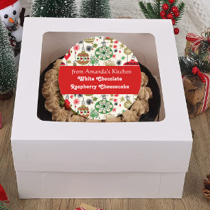 Christmas Treats, From the Kitchen, Custom Classic Round Sticker