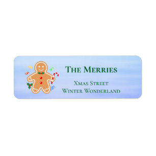 Christmas Treats Gingerbread Man Candy Cane