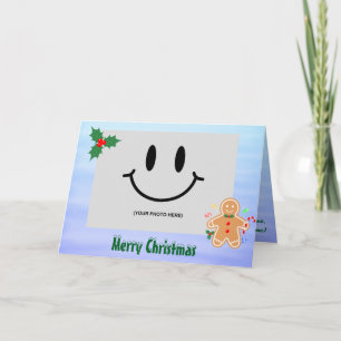 Christmas Treats Gingerbread Man Candy Cane Card