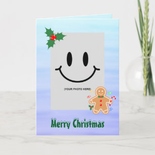 Christmas Treats Gingerbread Man Candy Cane Card