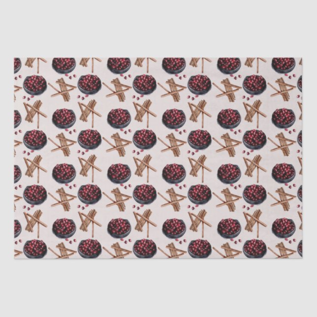 Christmas Treats  Pattern Tissue Paper (Front)