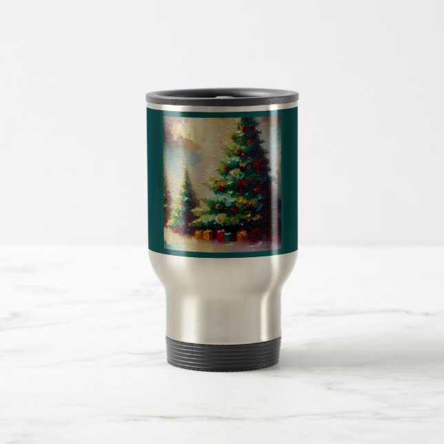 Christmas Tree 2 Travel Mug (Center)