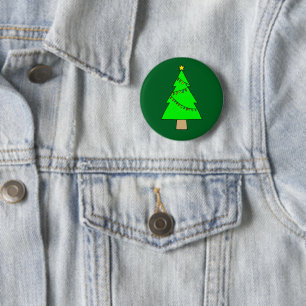 Christmas Tree 6 Cm Round Badge