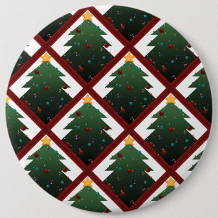 Christmas Tree 6 Cm Round Badge