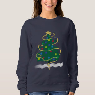 Christmas Tree Abstract Art to Wear Sweatshirt