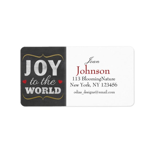 christmas tree address labels (Front)