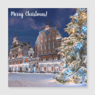 Christmas tree and Blackheads house in Riga