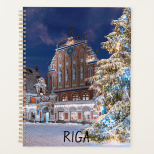 Christmas tree and Blackheads house in Riga Planne Planner