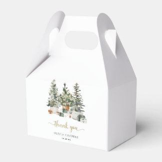 Christmas Tree And Gifts Baby Shower Favour Box