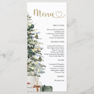 Christmas Tree And Gifts Baby Shower Menu