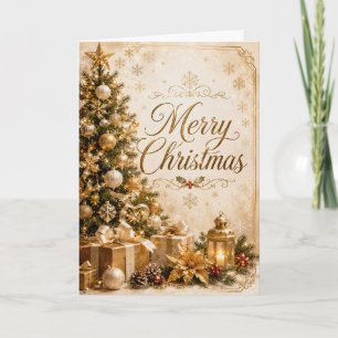 Christmas tree and Presents Card