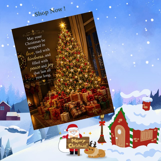 Christmas Tree and Presents Holiday Card (Creator Uploaded)