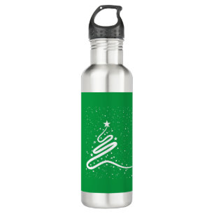 Christmas Tree and Snowfall  710 Ml Water Bottle