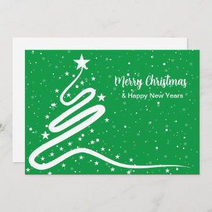 Christmas Tree and Snowfall Invitation 