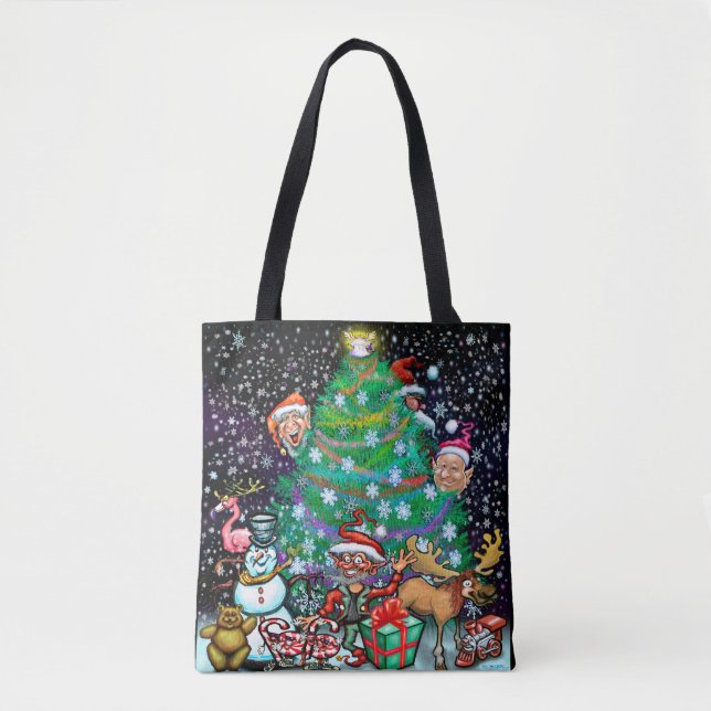 Christmas Tree and Trimmings Tote Bag (Front)