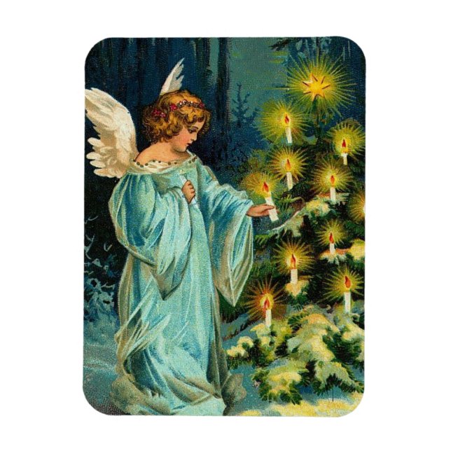 Christmas Tree Angel Magnet (Vertical)