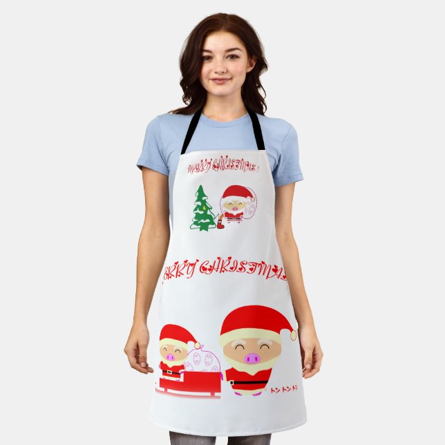 Christmas tree apron (Worn)