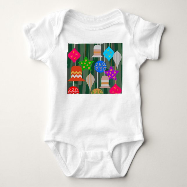 Christmas Tree Baby Bodysuit (Front)