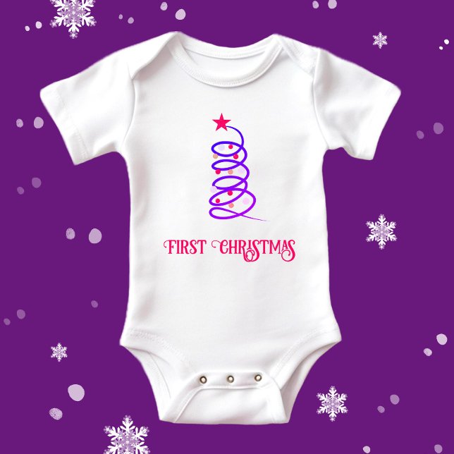 Christmas tree baby bodysuit (Creator Uploaded)