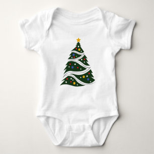 Christmas Tree  Baby Bodysuit