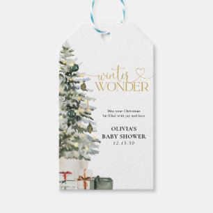 Christmas Tree Baby Shower Gift Tags