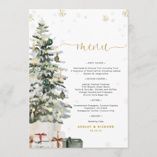 Christmas Tree Baby Shower Menu