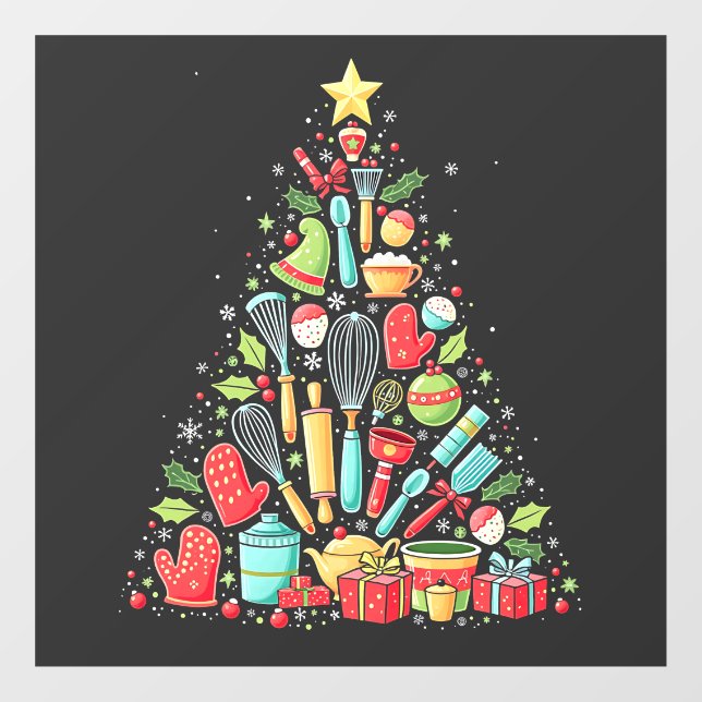 Christmas Tree Baking Chef Cook Xmas  (Sheet)