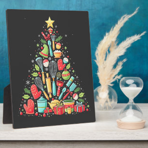 Christmas Tree Baking Chef Cook Xmas  Plaque