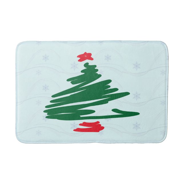 Christmas Tree Bath Mat (Front)