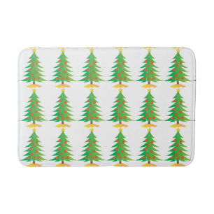 **CHRISTMAS TREE BATH MATT** MATCHING ACCESSORIES MAT