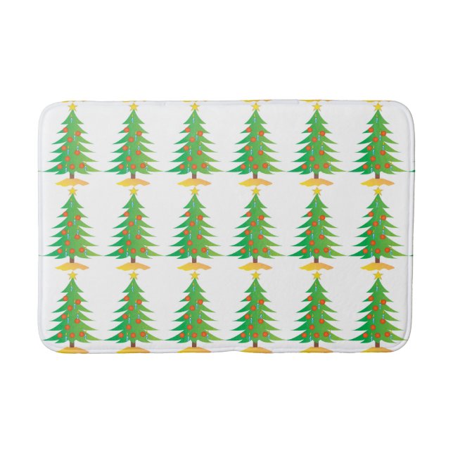 **CHRISTMAS TREE BATH MATT** MATCHING ACCESSORIES MAT (Front)