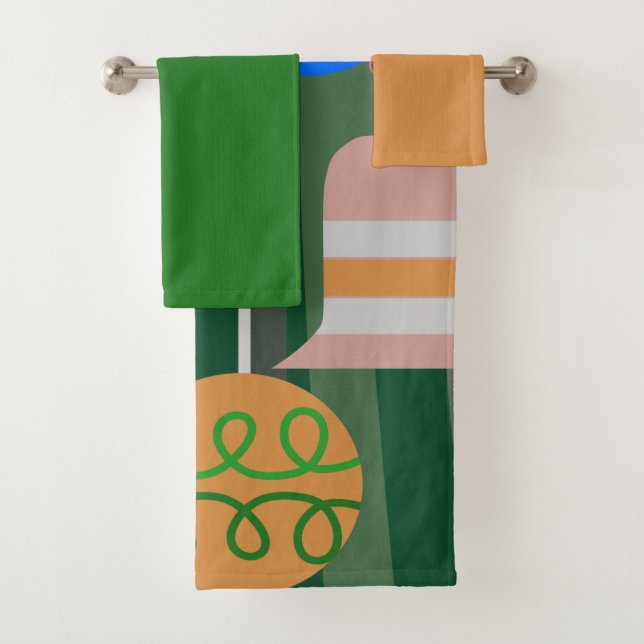 Christmas Tree Bath Towel Set (Insitu)