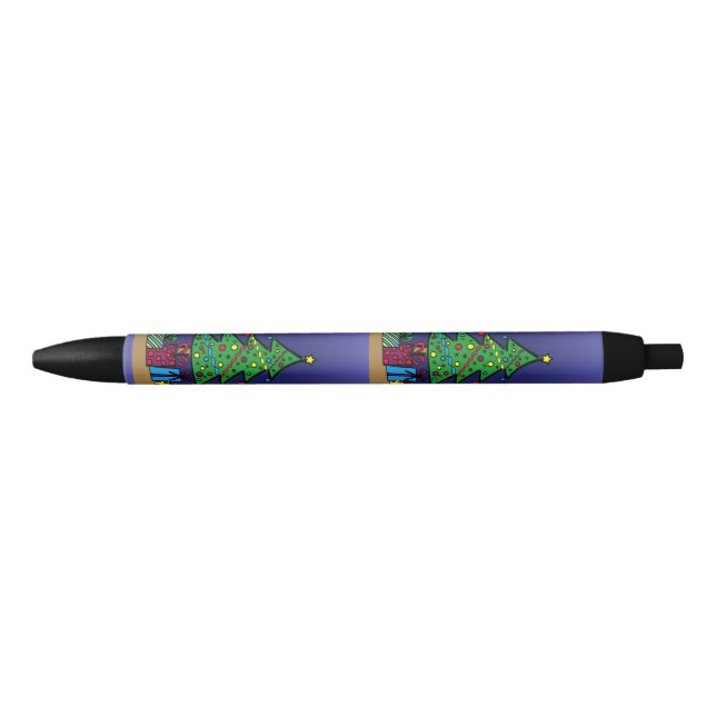Christmas tree black ink pen (Front)