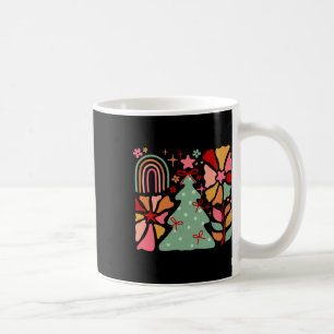 Christmas Tree Boho Flowers Art Xmas Family Men Wo Coffee Mug